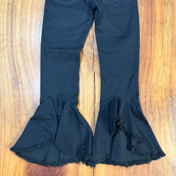 Citizens of Humanity Drew Flounce Women's Jeans 25 Flare Stretch Denim Raw B17 - Picture 7 of 8